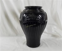 Metal Large Vase Urn Black 16" Tall
