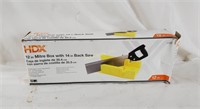 Hdx 12" Mitre Box W/ 14" Back Saw Made In Usa
