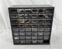 Metal Organizer Filled W/ Various Hardware