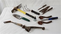 Tools Lot - Wrenches Drill Bits Files Gardening