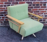 Mid-Century Modern Swivel Rocking Chair