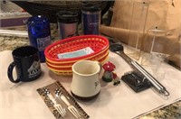 Picnic BBQ Supplies and Misc Household Items,
