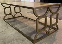 Geometric Metal Iron? Based Coffee Table