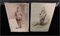 2 1800's Native American Indian photos