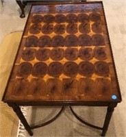 Yew Wood Cocktail Table