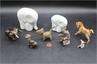 Collection of Ceramic Animal Figurines