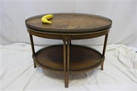 Vintage Wood Tray Side Table