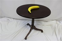 Vintage Wood Collapsible Pedestal Table