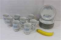 Fanci Florals Porcelain Dishes & Mugs