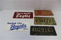 Vintage License Plates & Novelty Tags