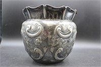 Antique Atkin Bros. Silverplate Ornate Vase