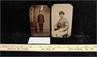 2 Civil War Tin Type photos