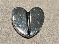 Vintage B. Kieselstein Sterling Silver Heart Pin