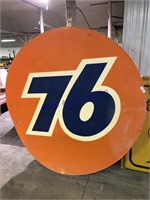 76 PLASTIC SIGN, 6 FT TALL
