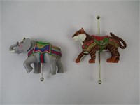 Carousel Ornaments Lot Of 2