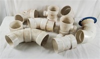 Lot Of Various Pvc Pipe Pieces & Fittings