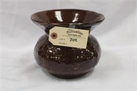Spittoon style pottery jar - unmarked