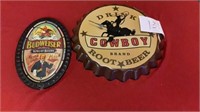 Man  Cave Lot 15” Cowboy Brand Root Beer Clock