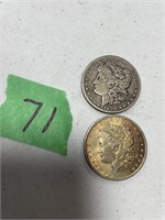 1899 & 1884 One Dollar Coins