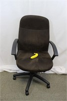 Brown & Black Rolling Office Chair