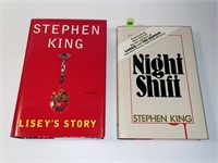 LOT OF 2 STEPHEN KING HARDCOVER BOOKS- NIGHT SHIFT