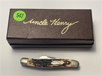 UNCLE HENRY 2 BLADED POCKET KNIFE WITH ORIGINAL