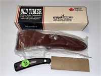 SHRADE OLD TIMER KNIFE WITH SHEATH