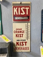 Kist Beverage 12" Masonite advertising thermometer