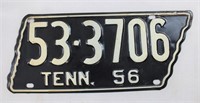 1956 TN Lic Plate