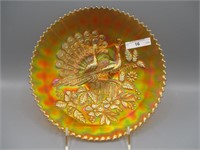 Nwood 9" dark mari Peacocks plate