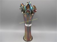 Fenotn 9" blue Fine Rib vase