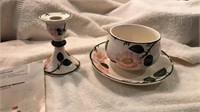 Villeroy and Boch Wildrose, Candlestick and Gravy
