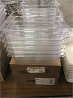Clear 4? half pans Box of 6 Food Service