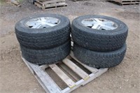 Set of 4 Chevy rims w/tires