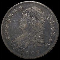 1809 Capped Bust Half Dollar NICELY CIRCULATED