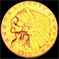 1915 $2.50 Gold Quarter Eagle UNCIRCULATED