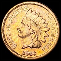 1860 Indian Head Penny NEARLY UNCIRCULATED