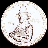1921 Pilgrim Silver Half Dollar UNCIRCULATED