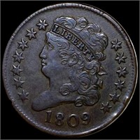 1809 Braided Hair Half Cent CLOSELY UNCIRCULATED