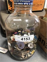 GALLON JAR W/ OLD BUTTONS