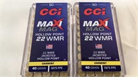 (2 times the bid) CCI MAXI MAG 22WMR ammo