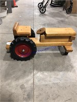 WOOD TRACTOR, 22" LONG