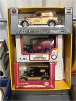 ERTL TRUCK BANKS IN BOXES, 3 COUNT