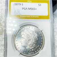1879-S Morgan Silver Dollar PGA - MS65+