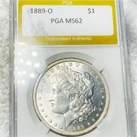 1889-O Morgan Silver Dollar PGA - MS62
