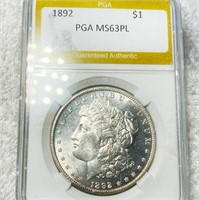 1892 Morgan Silver Dollar PGA - MS 63 PL