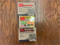 3 boxes of Hornady 44 mag 200 gr Xtp ammo, 20 rds/