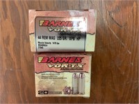 2 boxes of Barnes vor-tx 44 Rem Mag 225 gr HP ammo