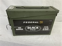 Federal 100 rds of 12ga OO buck in an ammo can