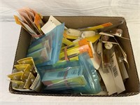 box lot of cleaning brushes - new in packages, 70